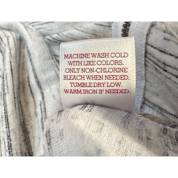 SO Womens Zip Up Knit Hoodie Large Light Heather Gray Lightweight Casual Pockets - Picture 11 of 11